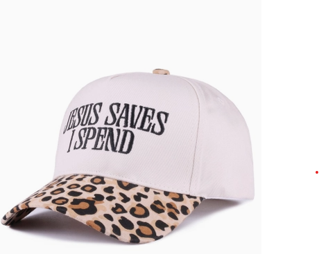 Jesus Saves I Spend Canvas Hat