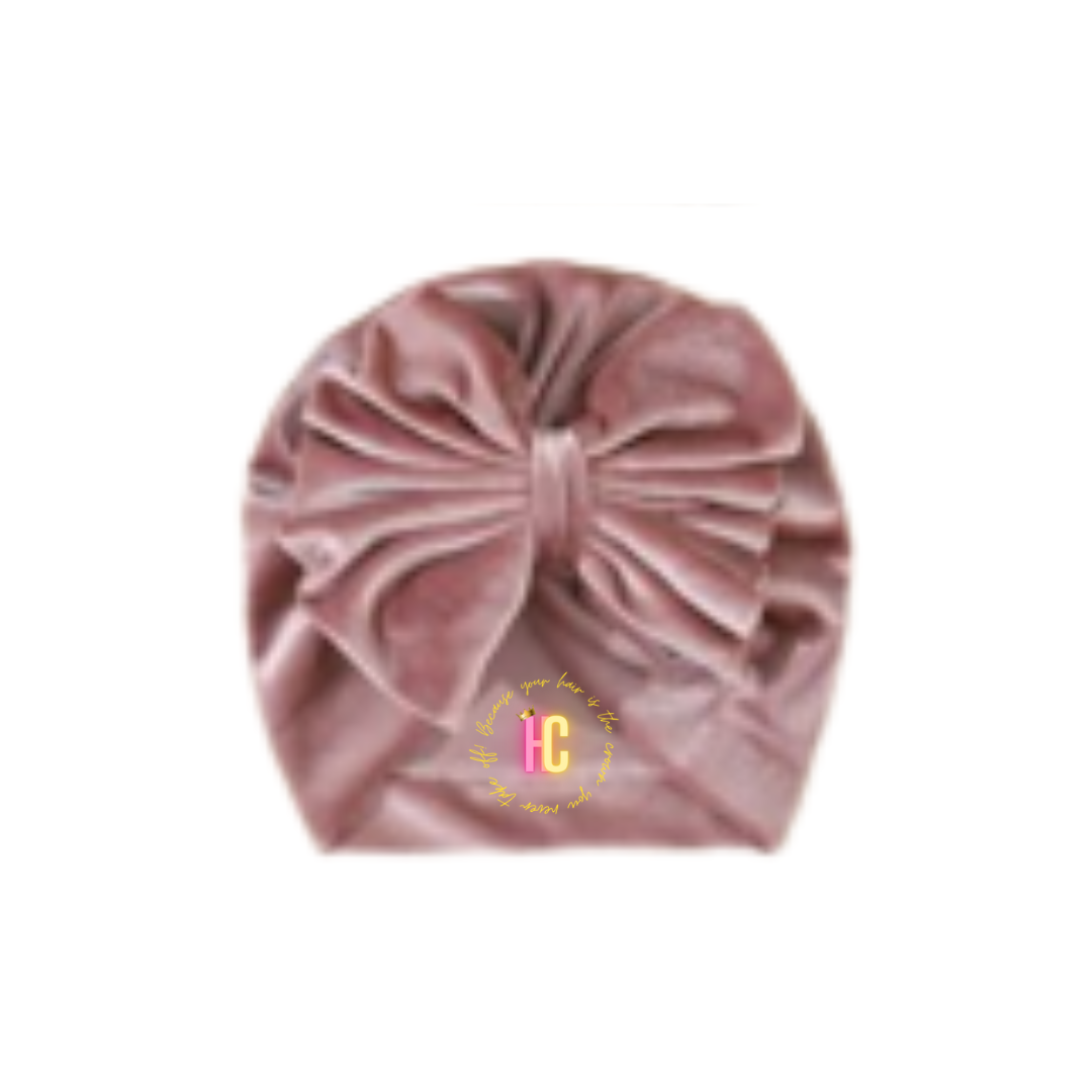 Velour Turbans w/ Bow