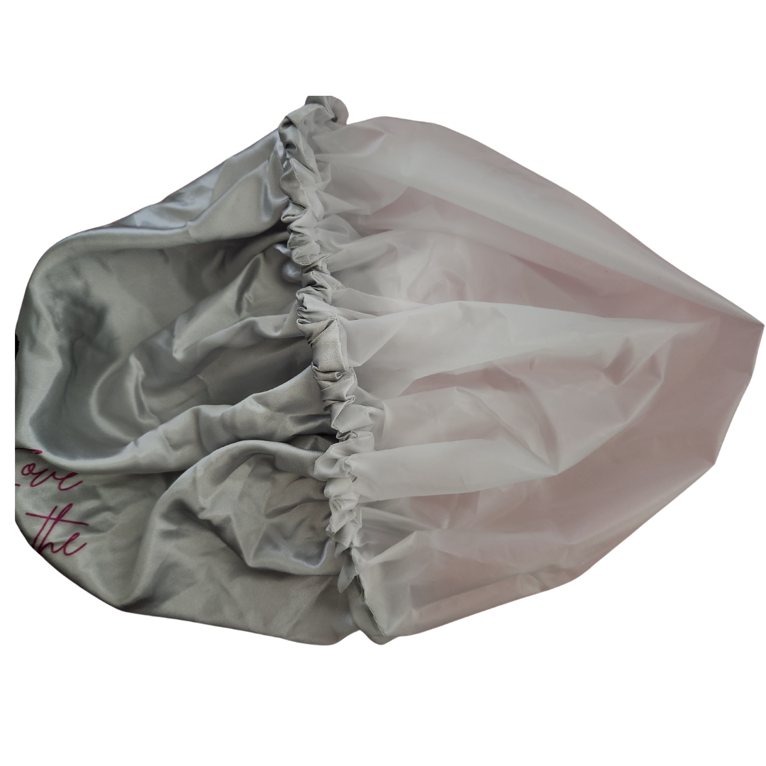 Love is in the Hair Reusable Shower Cap