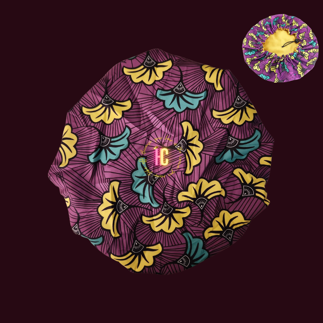 African Print Adjustable Bonnets
