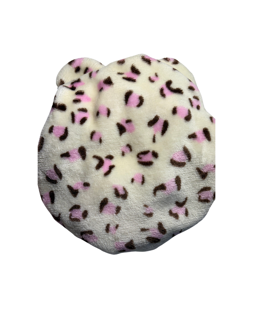 Double Layer Thickened Satin-lined Velvet Bonnets with Cute Bear Ears and Bow