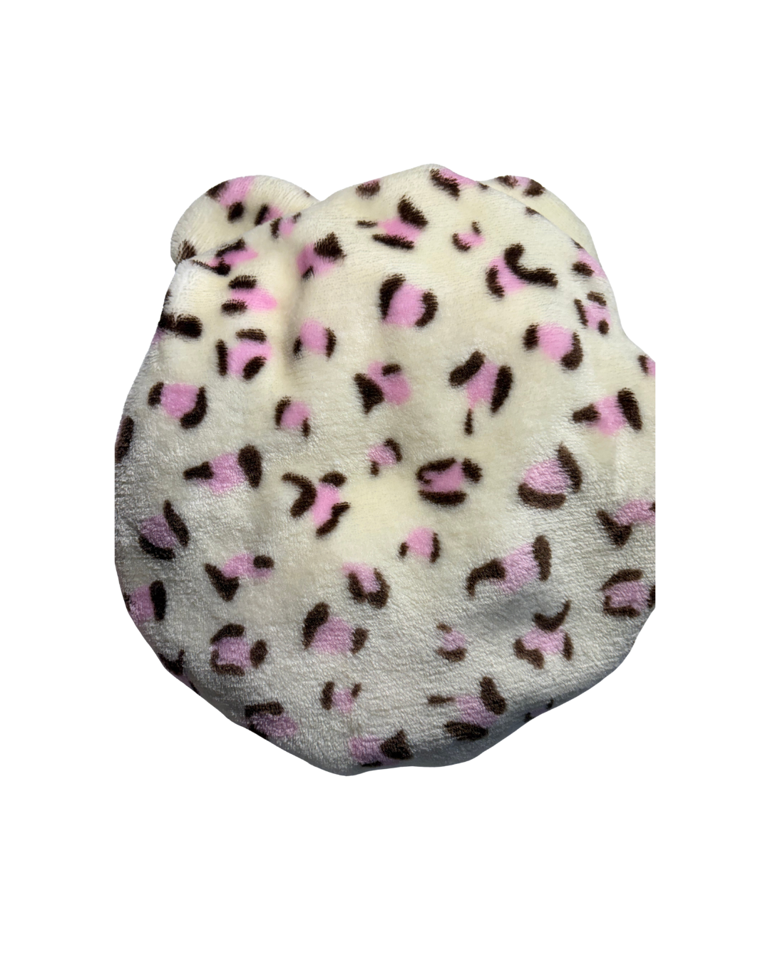 Double Layer Thickened Satin-lined Velvet Bonnets with Cute Bear Ears and Bow