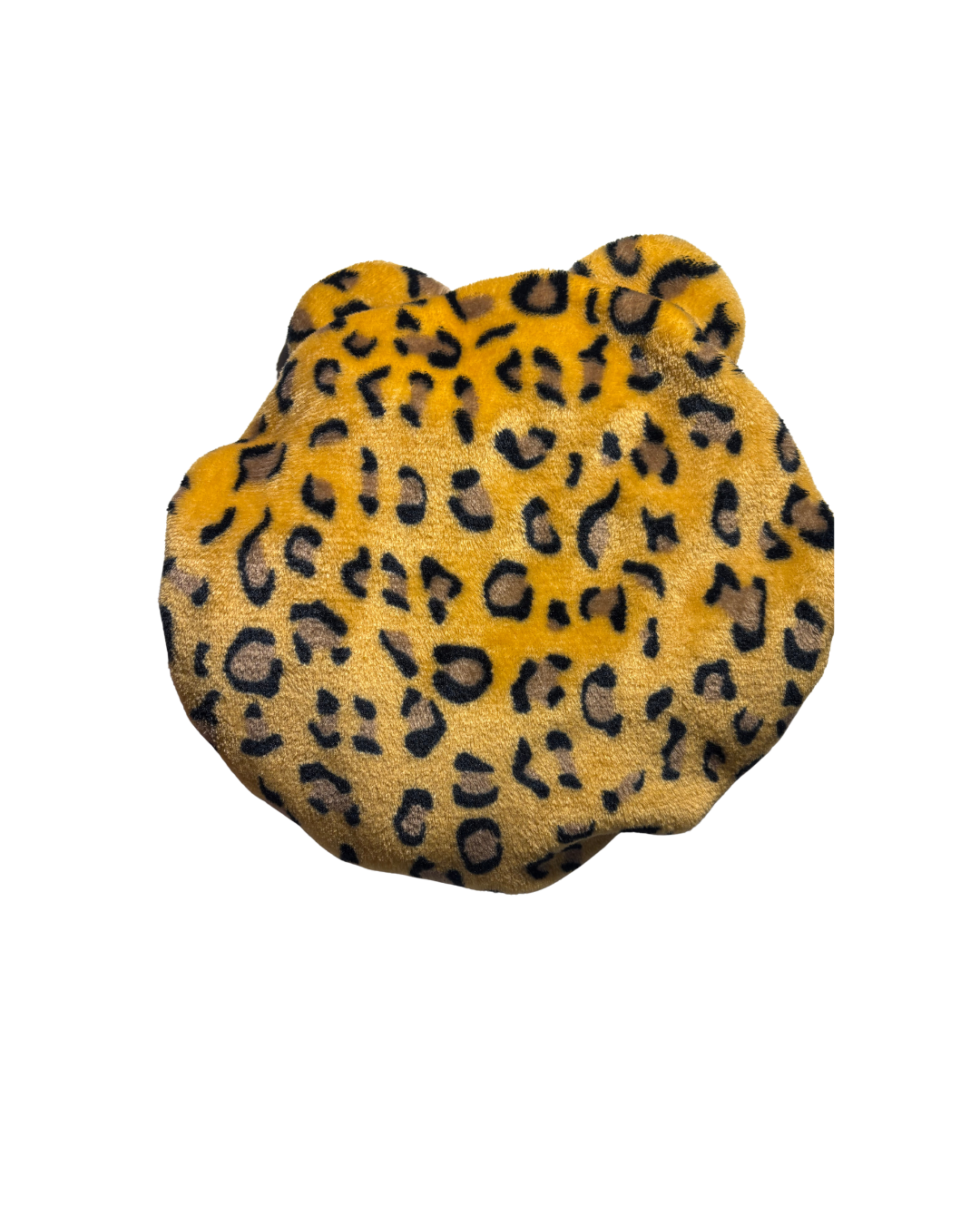 Double Layer Thickened Satin-lined Velvet Bonnets with Cute Bear Ears and Bow