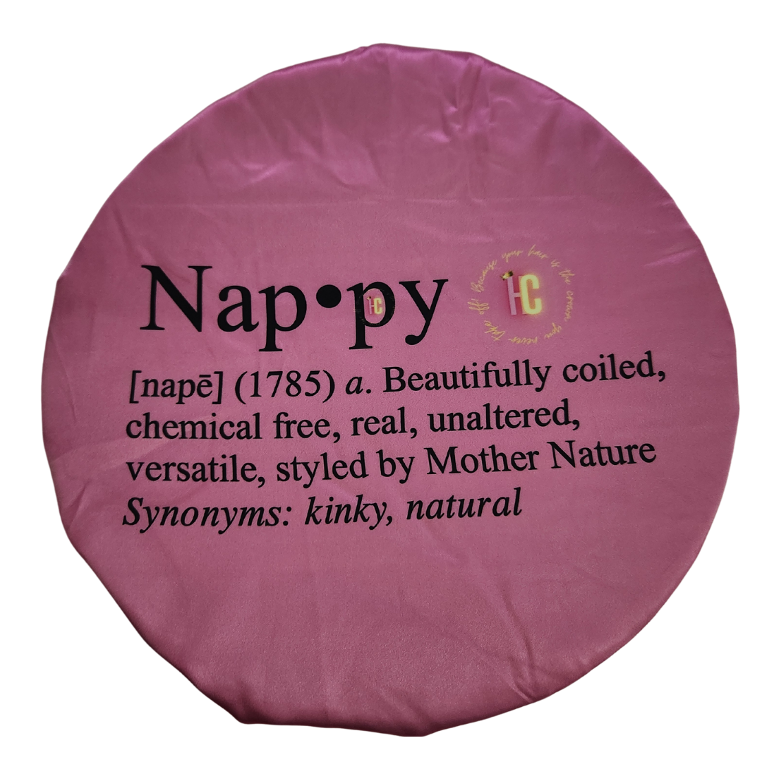 Definition of Nappy Reusable Shower Cap