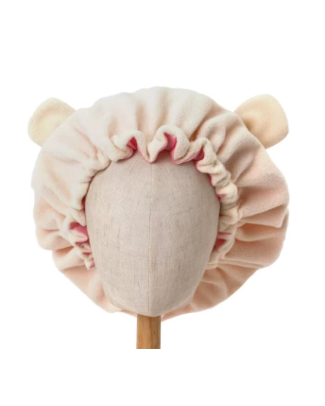 Satin Lined Bear Ear Bonnet
