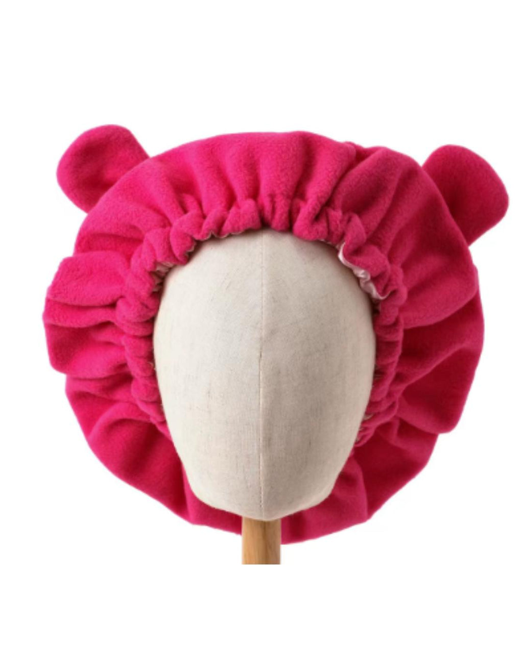 Satin Lined Bear Ear Bonnet