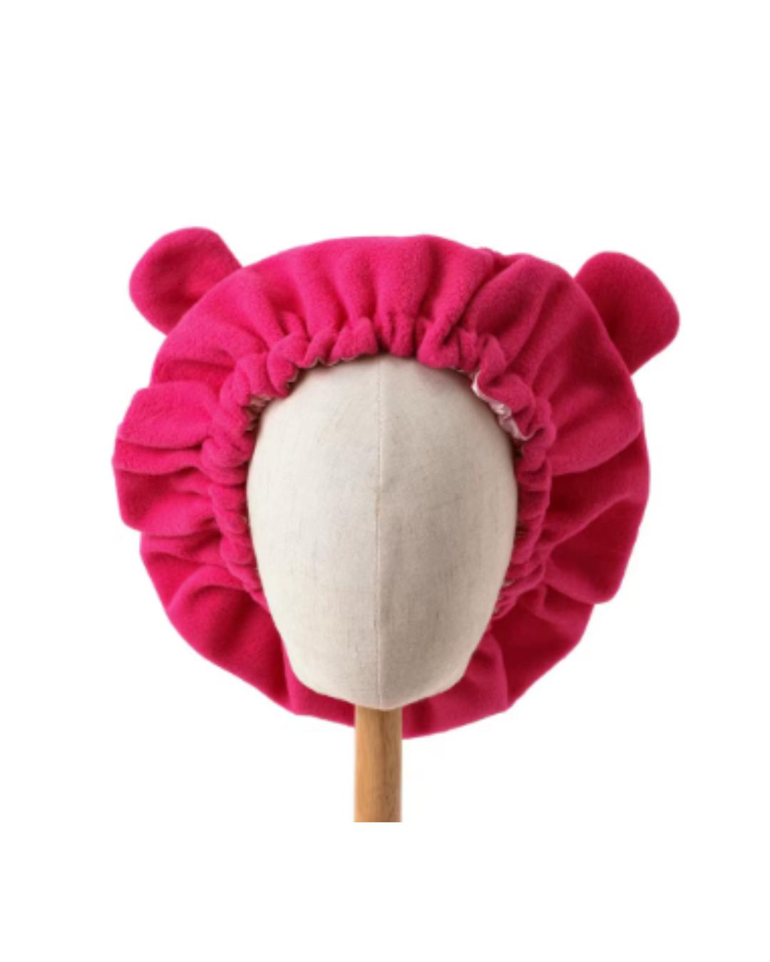 Satin Lined Bear Ear Bonnet