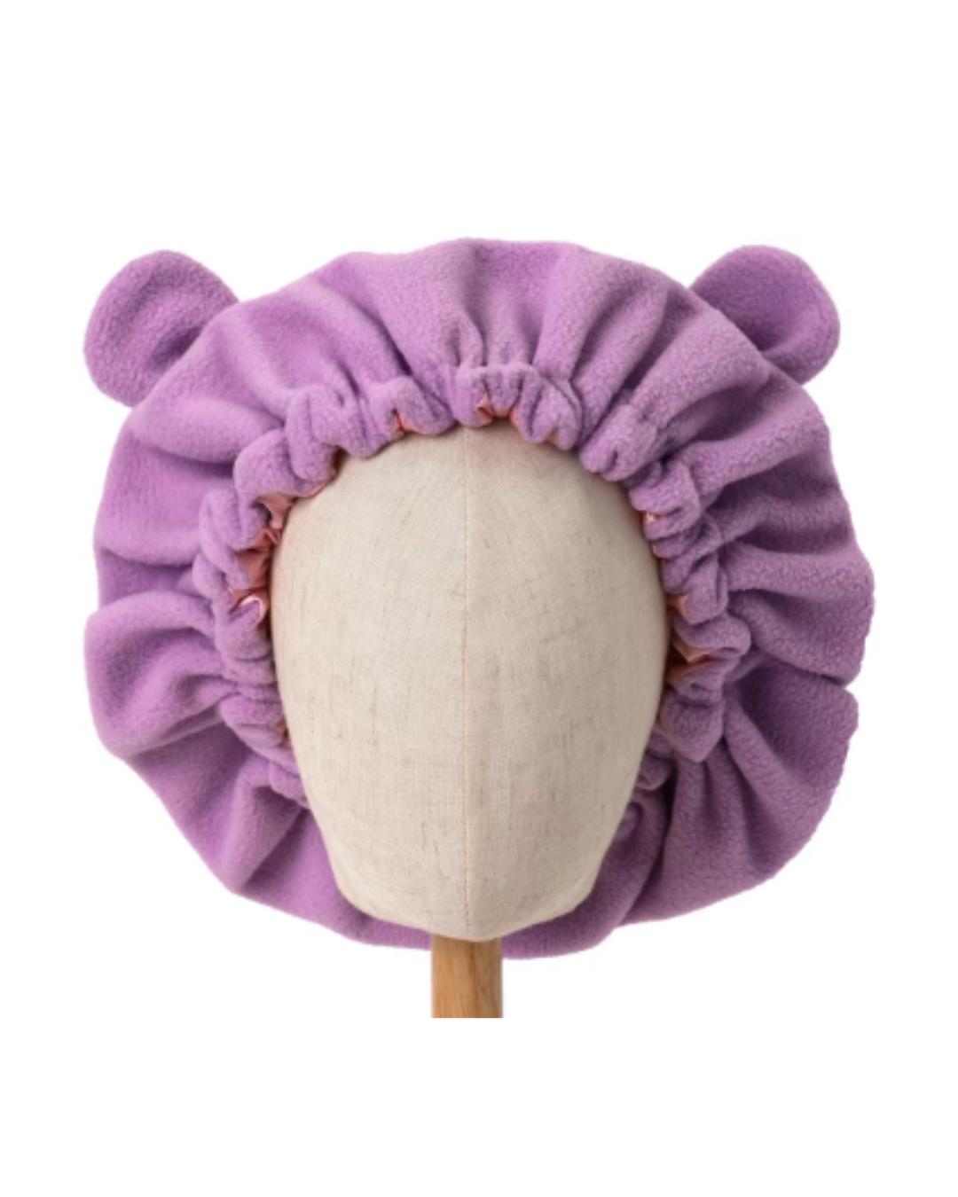 Satin Lined Bear Ear Bonnet
