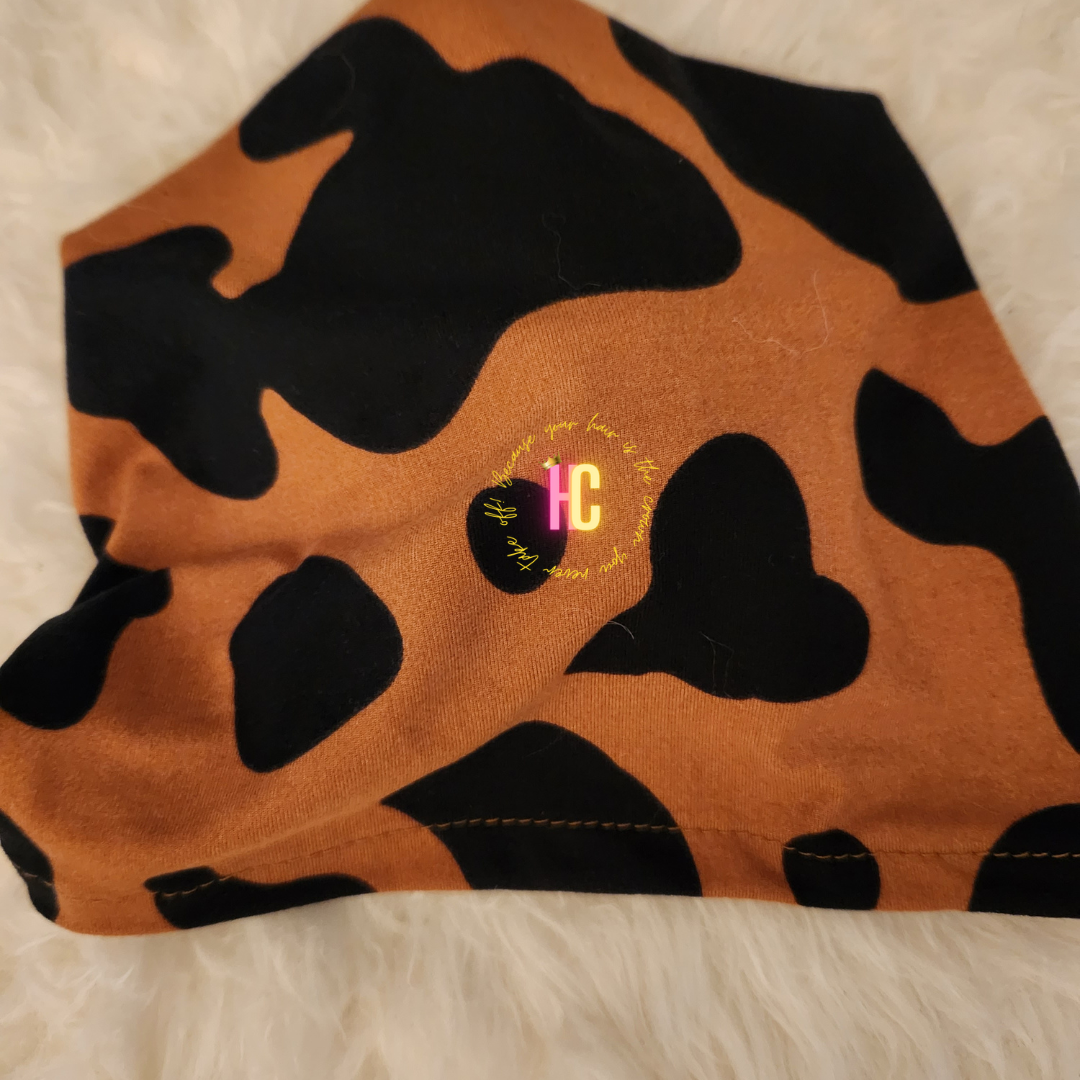 Animal Print Turbans w/ Bun