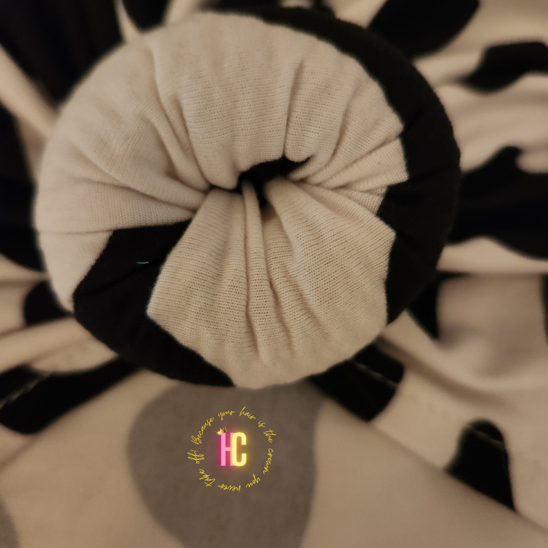 Animal Print Turbans w/ Bun