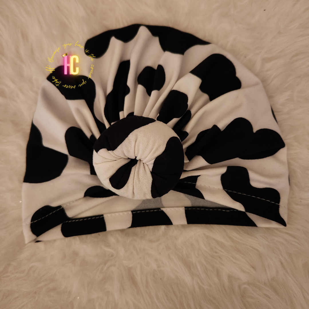 Animal Print Turbans w/ Bun